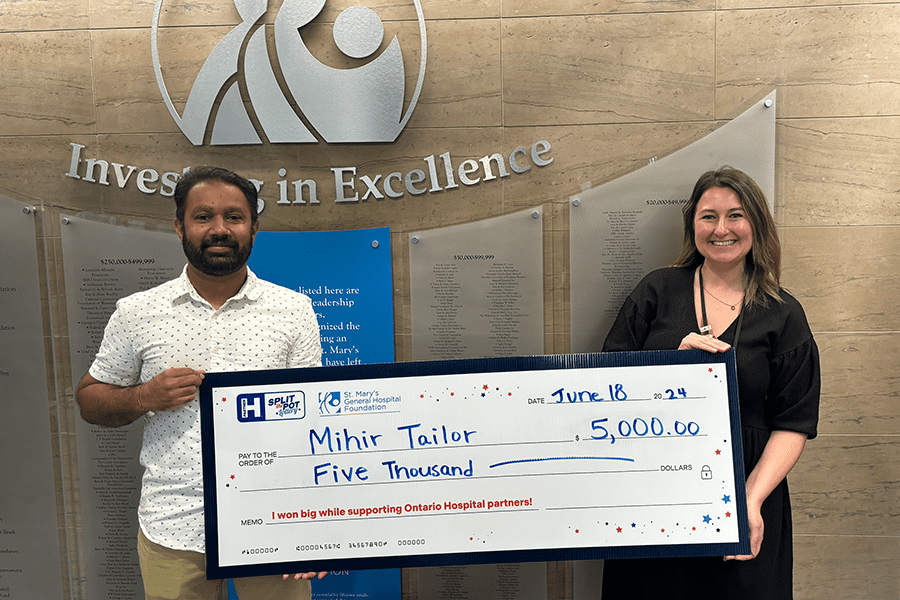 Mihir Tailor w/ Meghan Lesouder from SMGH Foundation