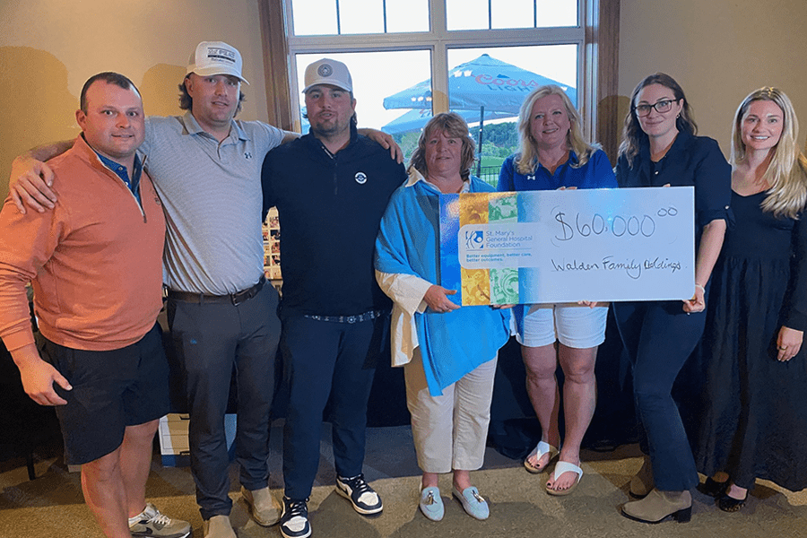 Randy Walden Charity Classic cheque presentation